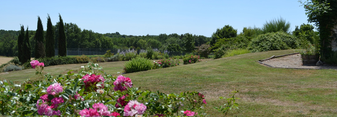 garden at Bergerac farmhouse